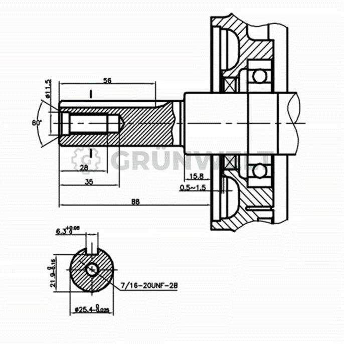 Benzinmotor Loncin G420FD/C