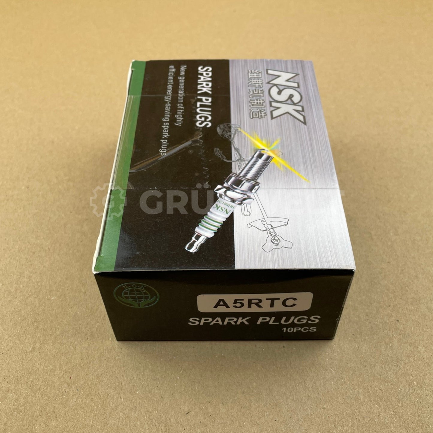 Zündkerzenbox (10 Stück) für Außenbordmotor Grünwelt GW-600WK