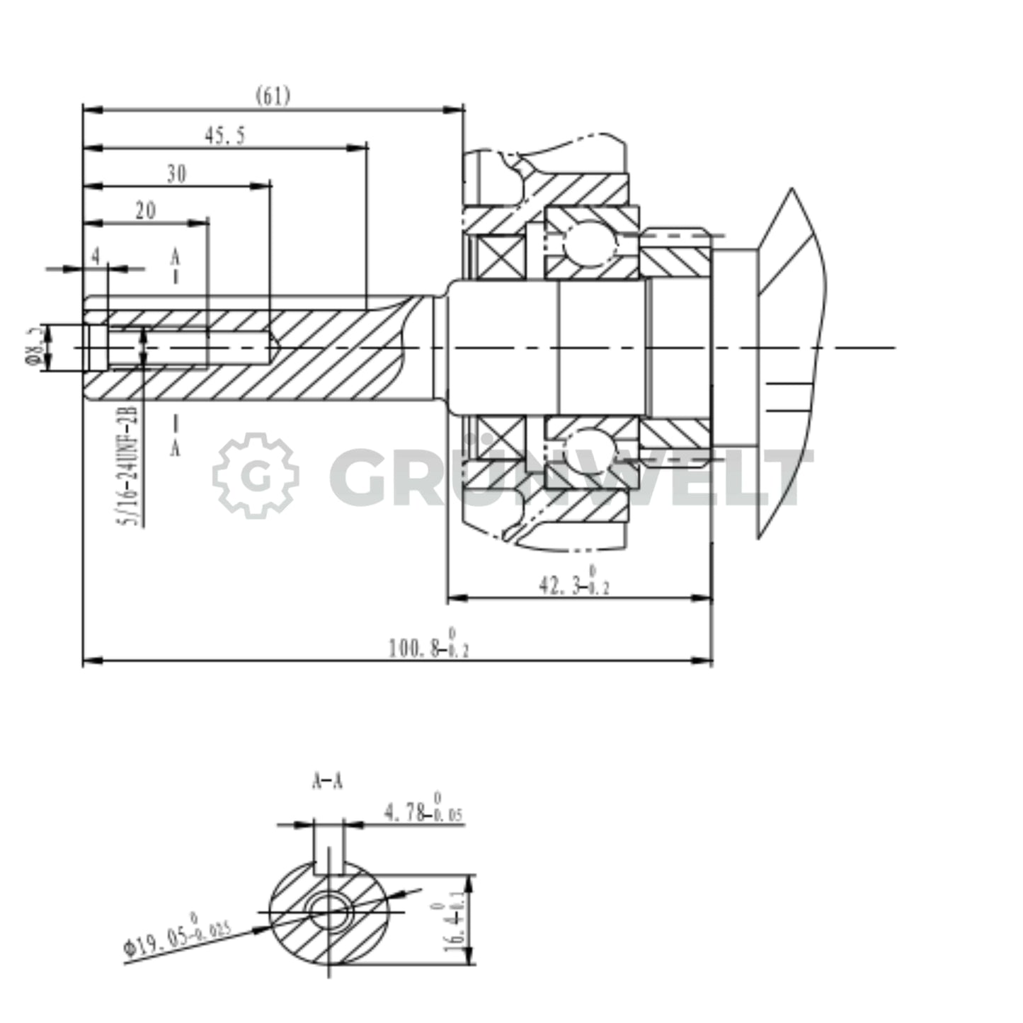 Benzinmotor Grünwelt GW170-Q