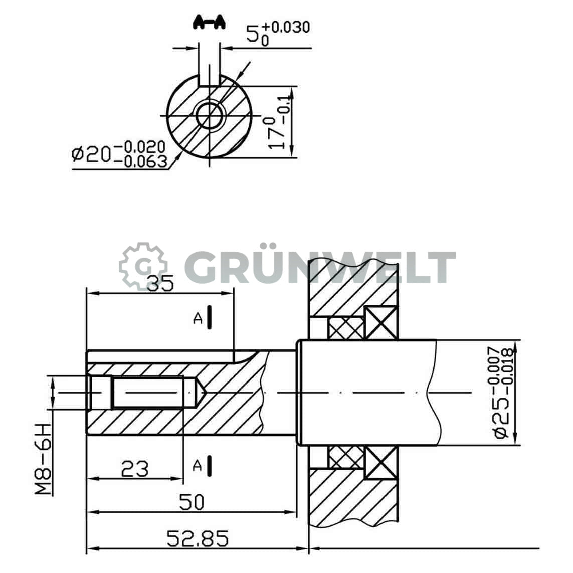 Benzinmotor Grünwelt GW210-S