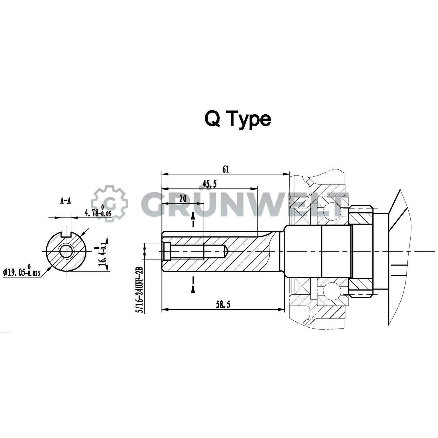 Motor de gasolina Weima WM170F-Q
