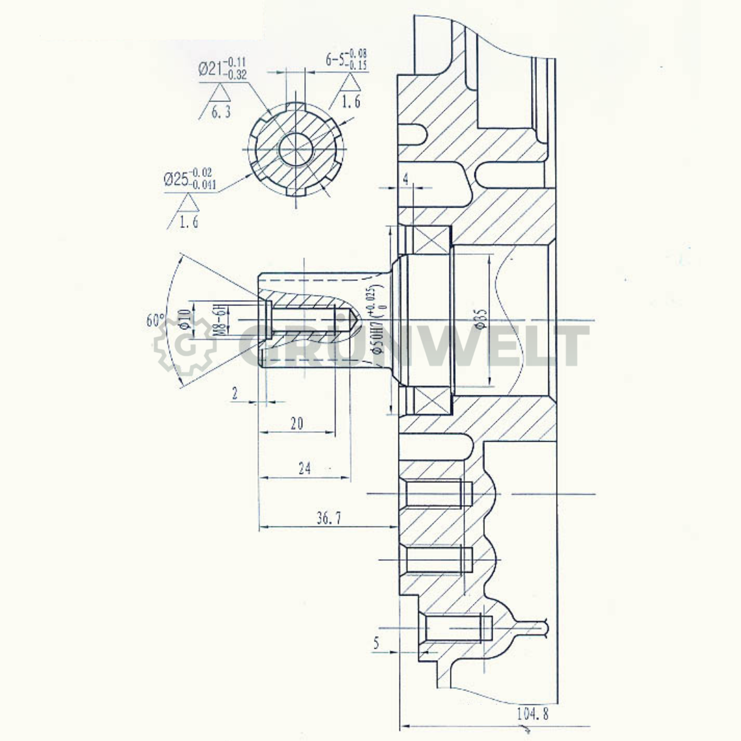 Dieselmotor Weima WM186FBE mit Keilwelle (25 mm)