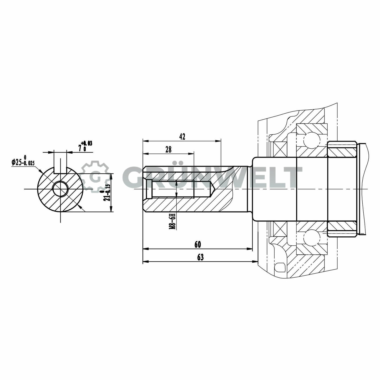 Weima WM188F-2 gasoline engine