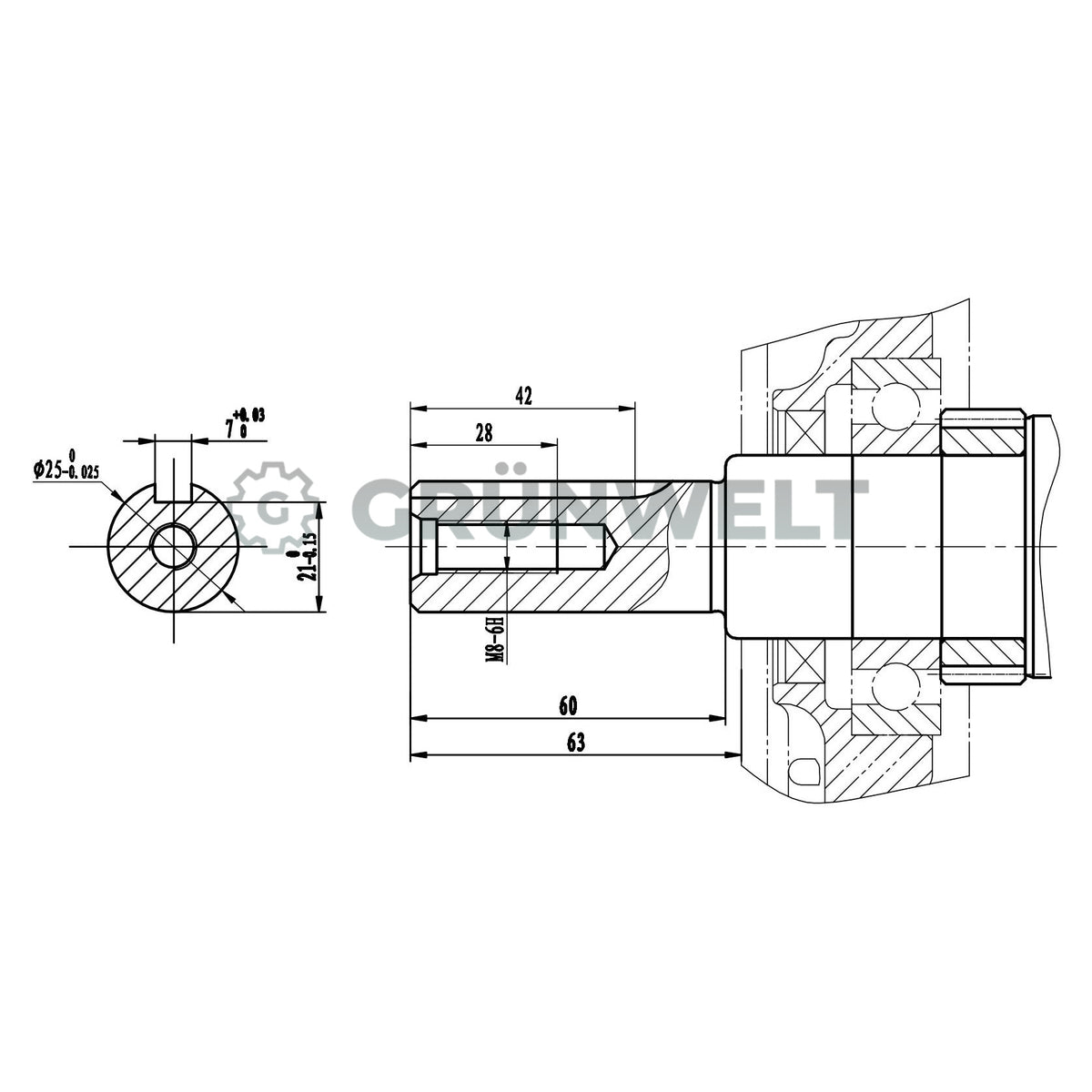 Benzinmotor Weima WM192FE-L