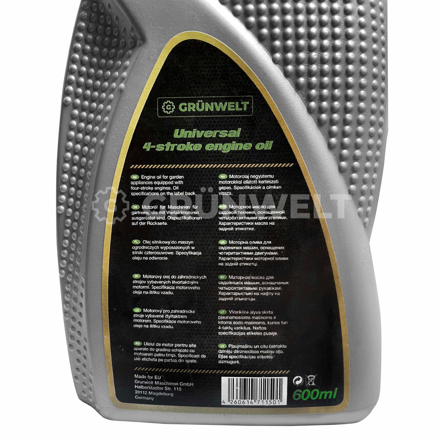 Motor oil Grünwelt SAE 10W-30 (600 ml)