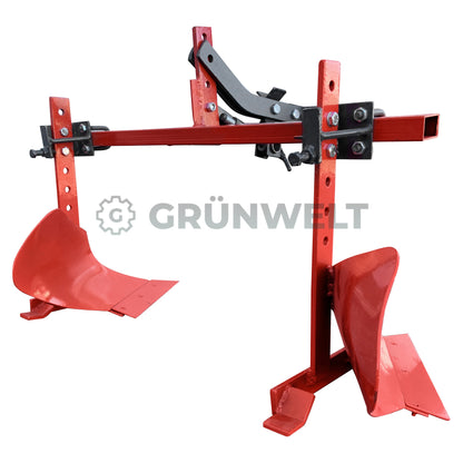 2 Pflüge Grünwelt GW-PF01 mit Doppelkupplung