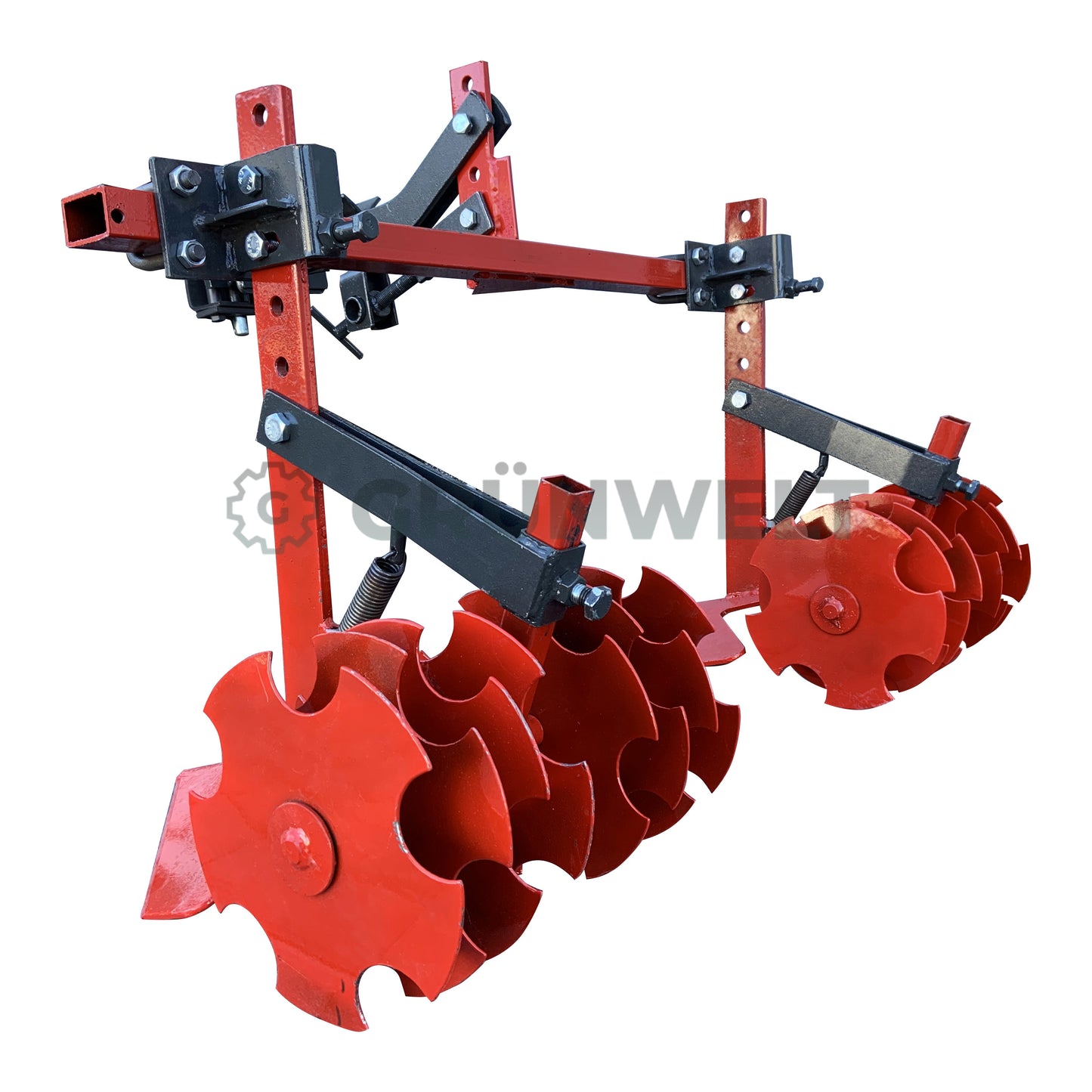 2 Grubber mit Scheibenegge Grünwelt GW-PP03 mit Doppelkupplung