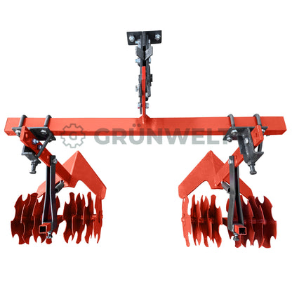 2 Grubber mit Scheibenegge Grünwelt GW-PP03 mit Doppelkupplung