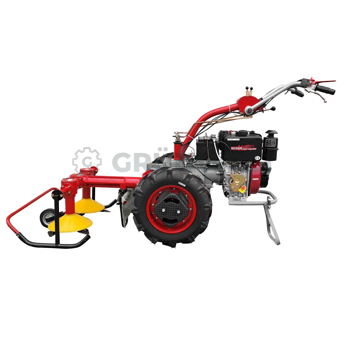 Einachser Motor-Sich MS110DE SET con cortacésped giratorio Motor-Sich MS-KRN-2S