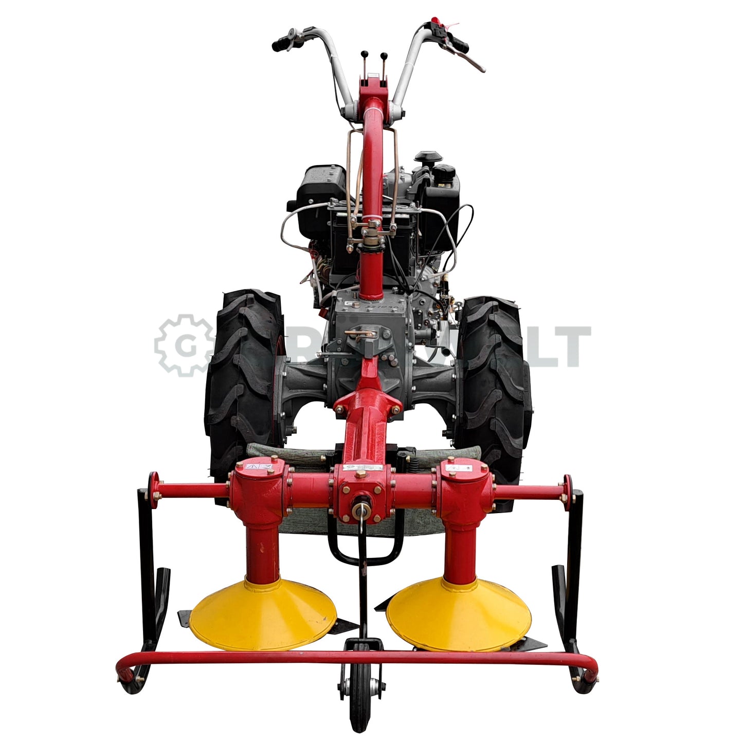 Einachser Motor-Sich MS110DE SET con cortacésped giratorio Motor-Sich MS-KRN-2S