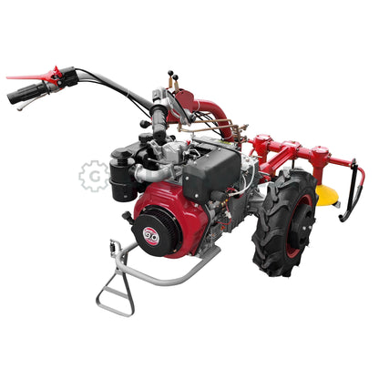 Einachser Motor-Sich MS110DE SET con cortacésped giratorio Motor-Sich MS-KRN-2S