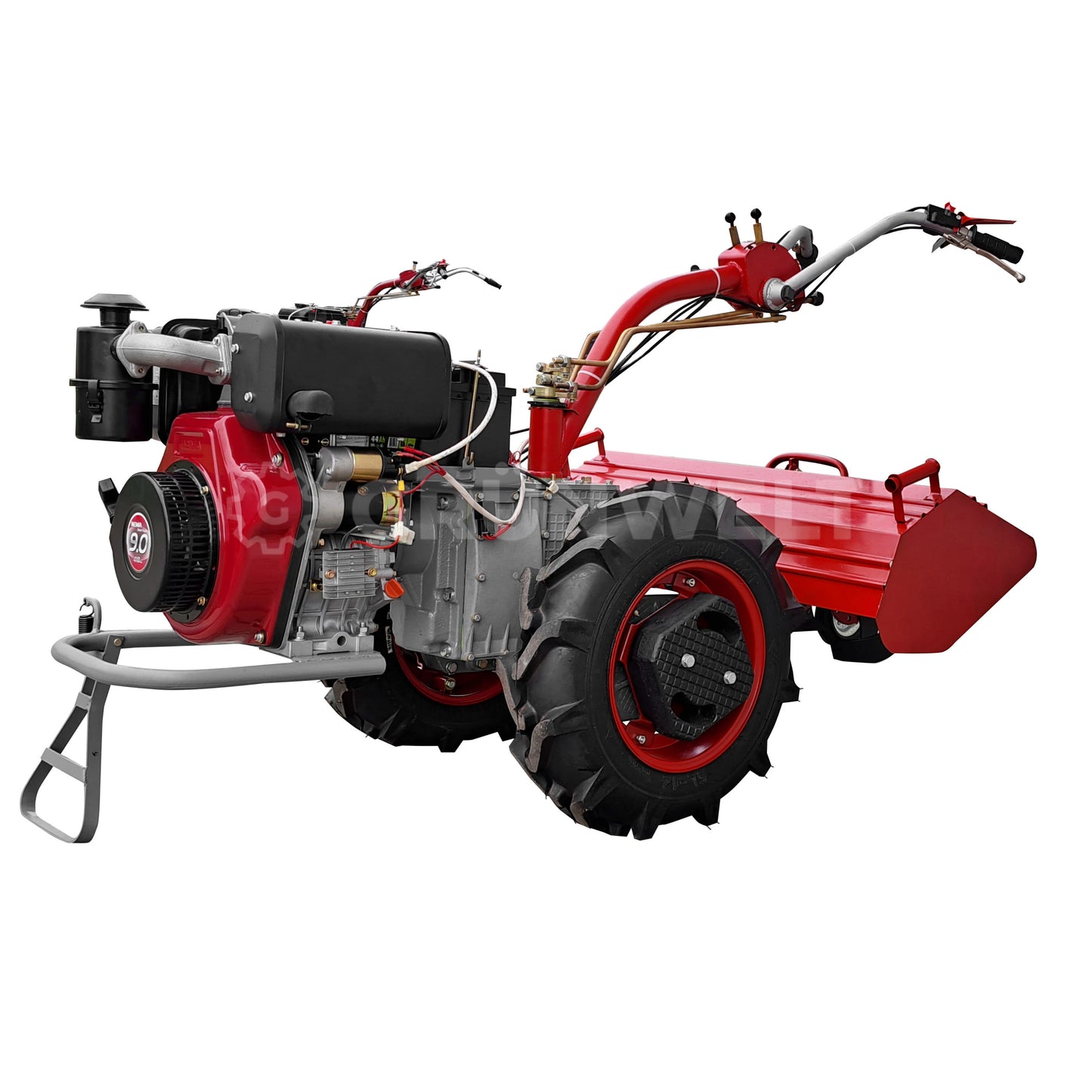 Einachser Motor-Sich MS110DE SET con fresadora de suelo Motor-Sich MS-KRN-2V