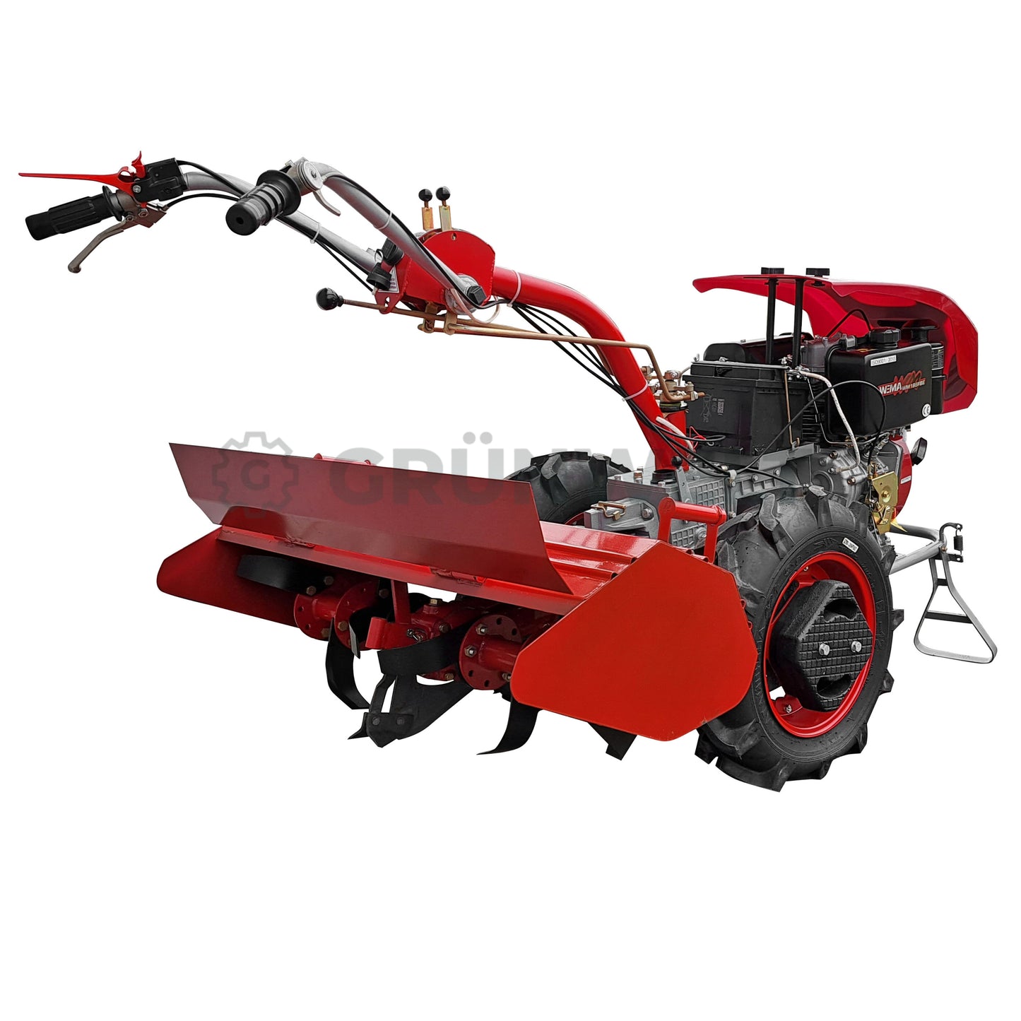 Einachser Motor-Sich MS110DE DELUXE SET con fresadora de suelo Motor-Sich MS-KRN-2V