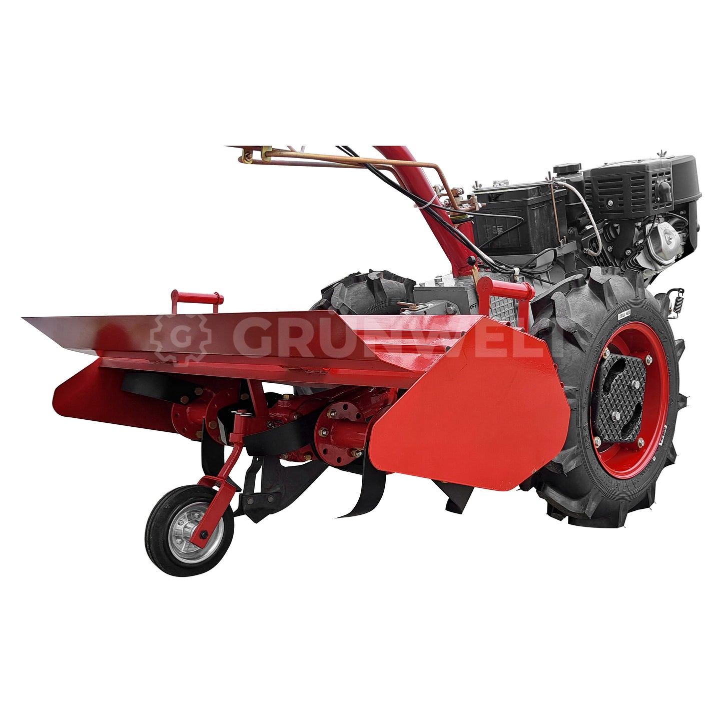 Одноколесный мотоблок Motor-Sich MS113E SET с почвенной фрезой Motor-Sich MS-KRN-2V