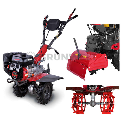 Rototiller Weima WM1000N-6 SET with active soil cultivator and iron wheels (without gearbox and engine oil)