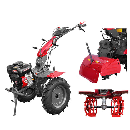 Rototiller Weima WM1100C-6 DIFF Deluxe SET with rotary tiller and iron wheels (without gearbox and engine oil)