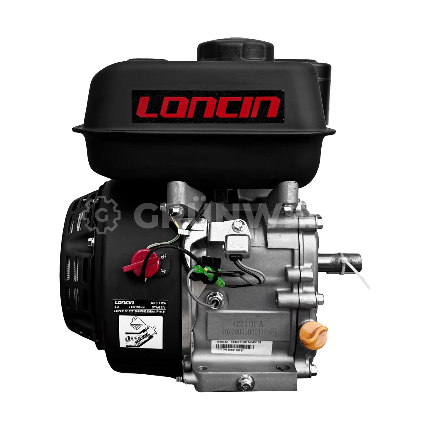 Benzinmotor Loncin G210F / Schaft: 19.05 mm