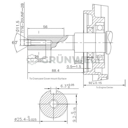 Benzinmotor Loncin G420FD/C-7A 7 A