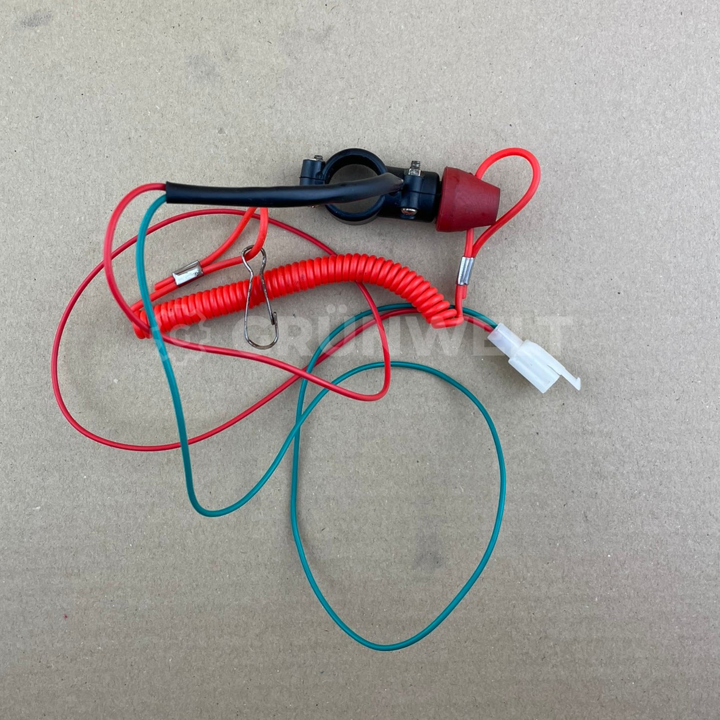 Zündschalter mit Schlüssel und Kabeln SET Notausschalter für Außenbordmotor Grünwelt GW-140FC