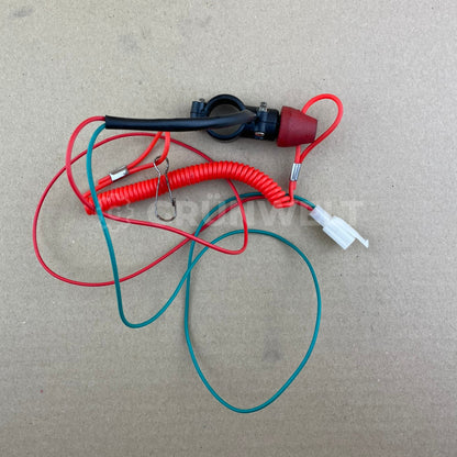 Zündschalter mit Schlüssel und Kabeln SET Notausschalter für Außenbordmotor Grünwelt GW-140FC
