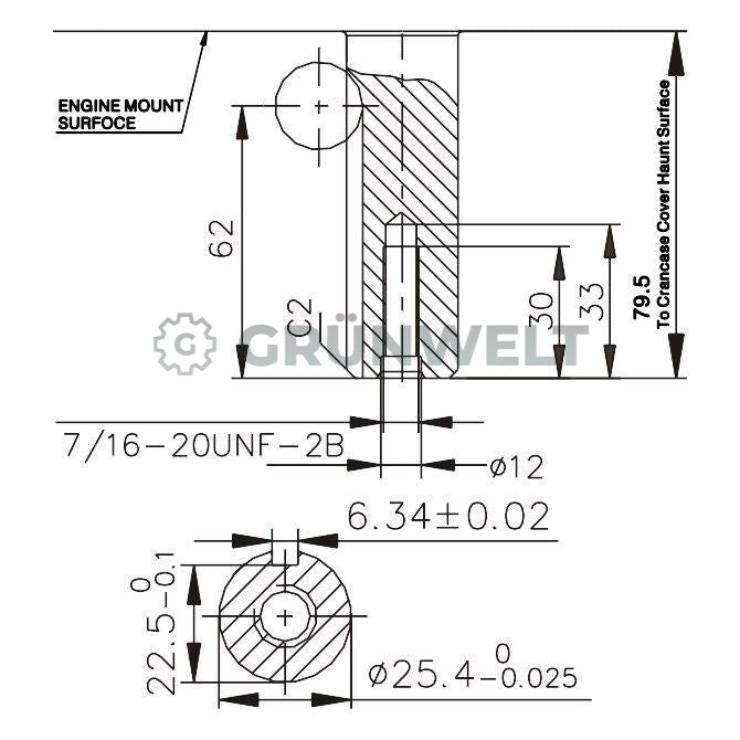 Benzinmotor Grünwelt GW-1P90F