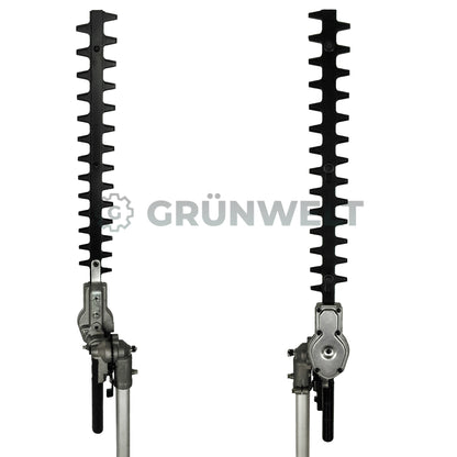 5in1 Motorsense Benzin Rasentrimmer Freischneider Hochentaster Heckenschere Multitool Grünwelt GW-44F-5A