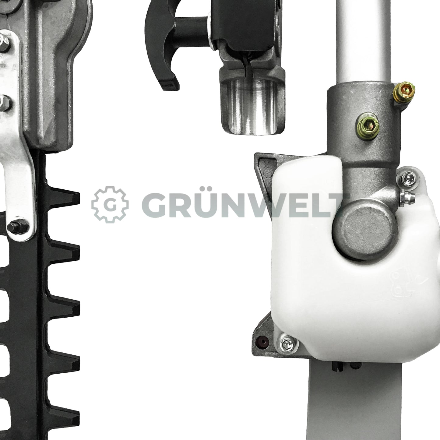 5in1 Motorsense Benzin Rasentrimmer Freischneider Hochentaster Heckenschere Multitool Grünwelt GW-44F-5A