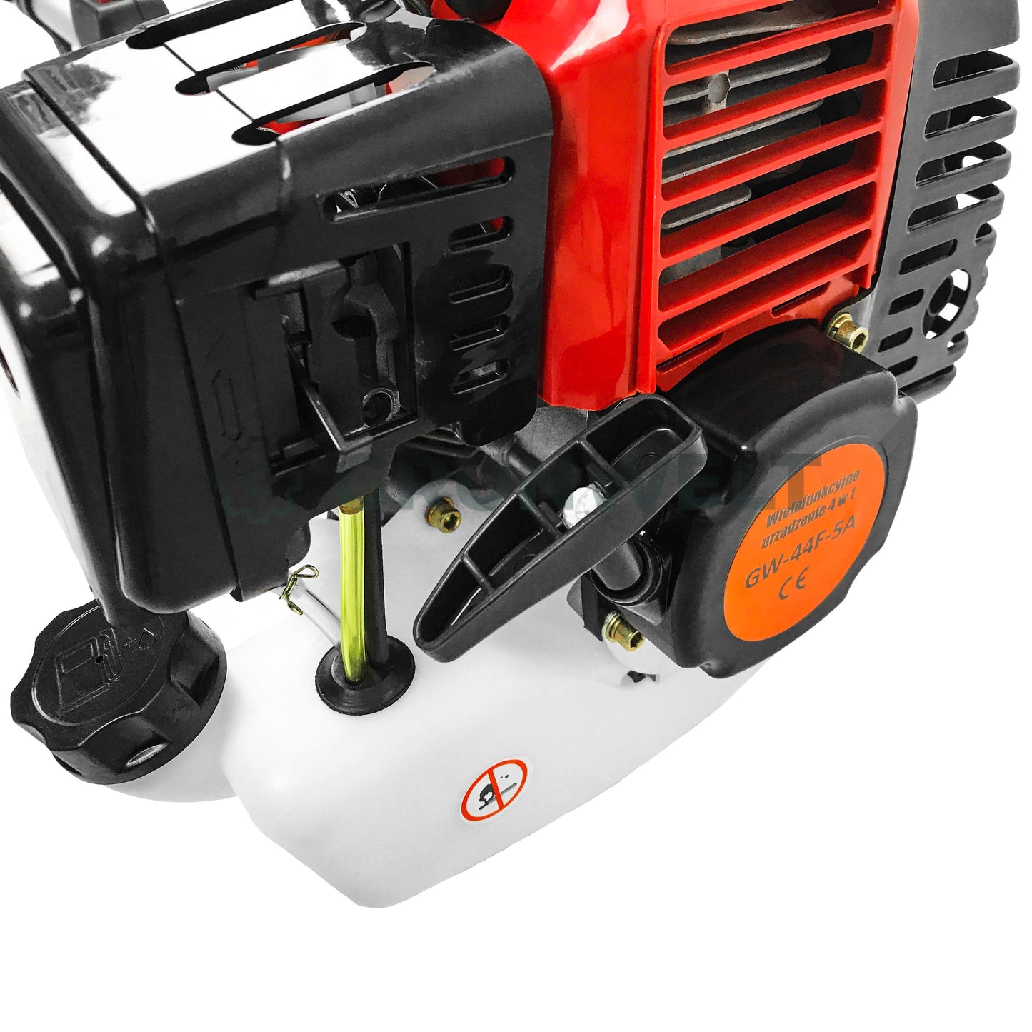 5in1 Motorsense Benzin Rasentrimmer Freischneider Hochentaster Heckenschere Multitool Grünwelt GW-44F-5A