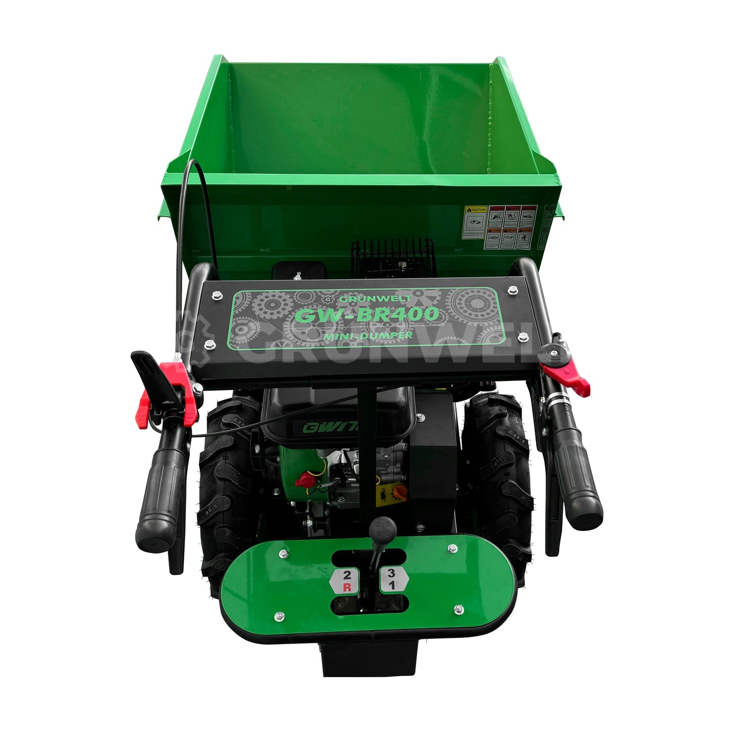 Mini-Dumper Grünwelt GW-BR400, Raddumper, Vierradantrieb