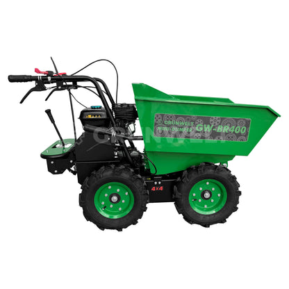 Mini-Dumper Grünwelt GW-BR400, Raddumper, Vierradantrieb