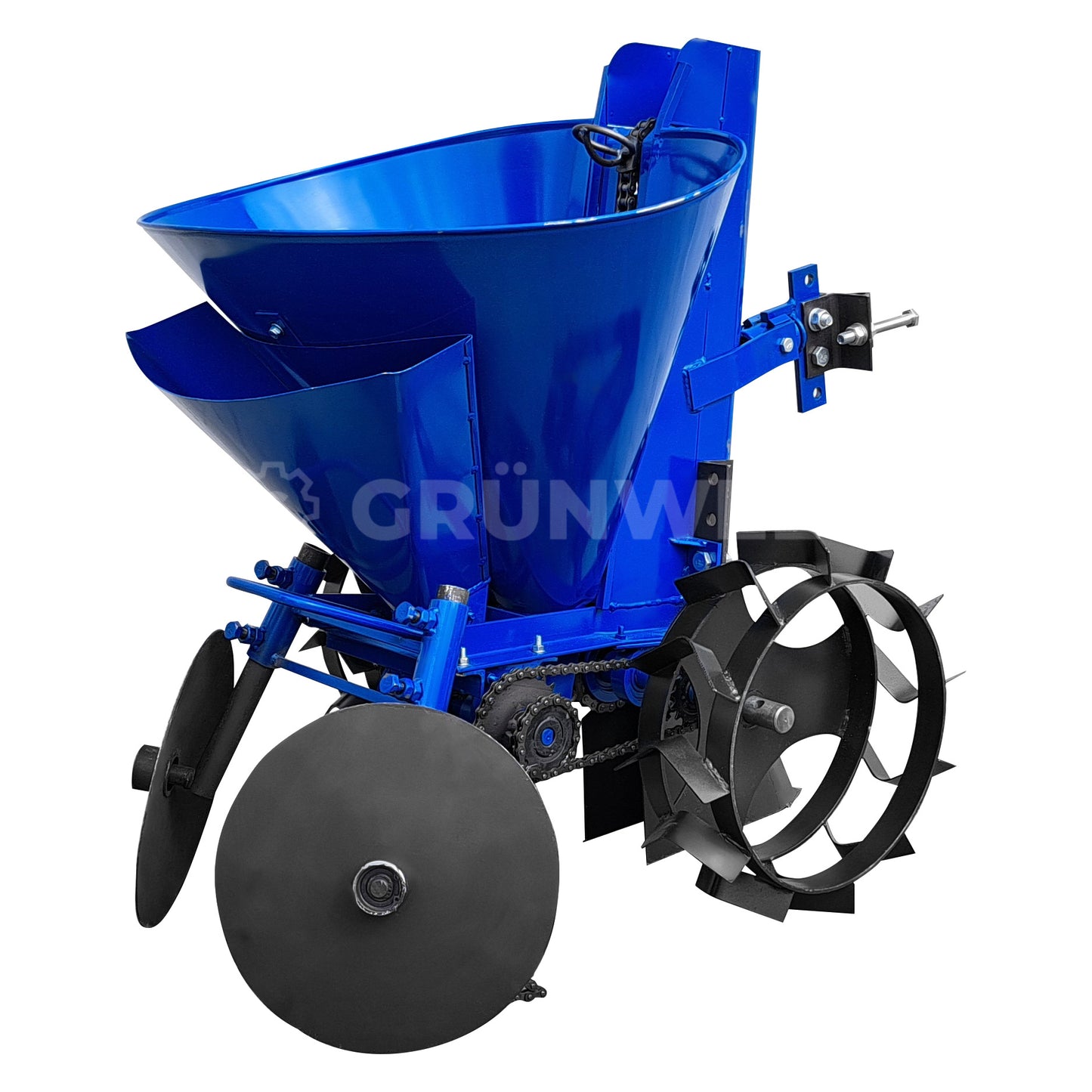 Kartoffelpflanzer mit Einstellung von Pflanzabstand und mit Düngenkontainer Grünwelt GW-KL04B