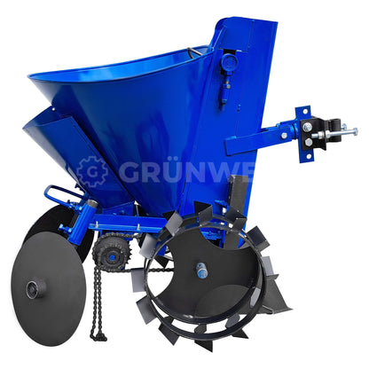 Kartoffelpflanzer mit Einstellung von Pflanzabstand und mit Düngenkontainer Grünwelt GW-KL04B