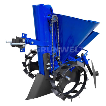 Kartoffelpflanzer mit Einstellung von Pflanzabstand und mit Düngenkontainer Grünwelt GW-KL04B