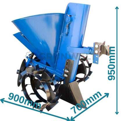 Kartoffelpflanzer mit Einstellung von Pflanzabstand und mit Düngenkontainer Grünwelt GW-KL04B