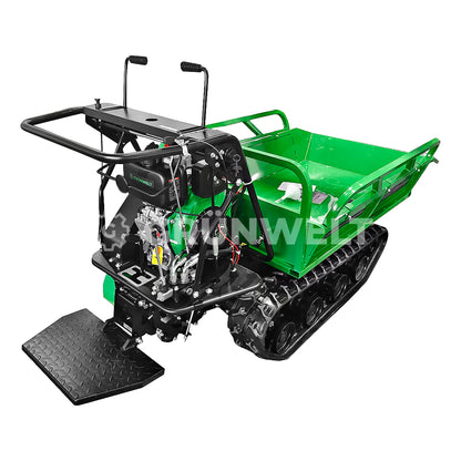 Mini-Raupendumper Grünwelt GW-B750BH (Diesel, E-Starter und Standplattform)