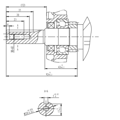 Benzinmotor (7 PS, Schaftdurchmesser: 20 mm)