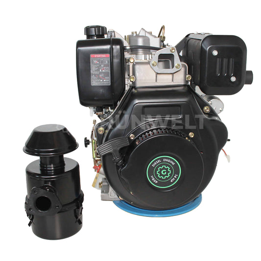 Dieselmotor Grünwelt GW192FE mit Ölbadluftfilter