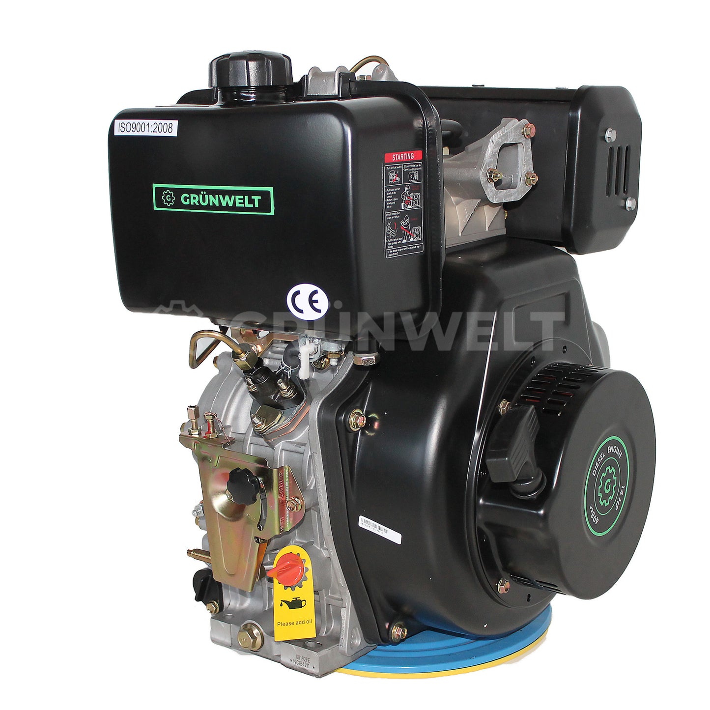 Dieselmotor Grünwelt GW192FE mit Ölbadluftfilter