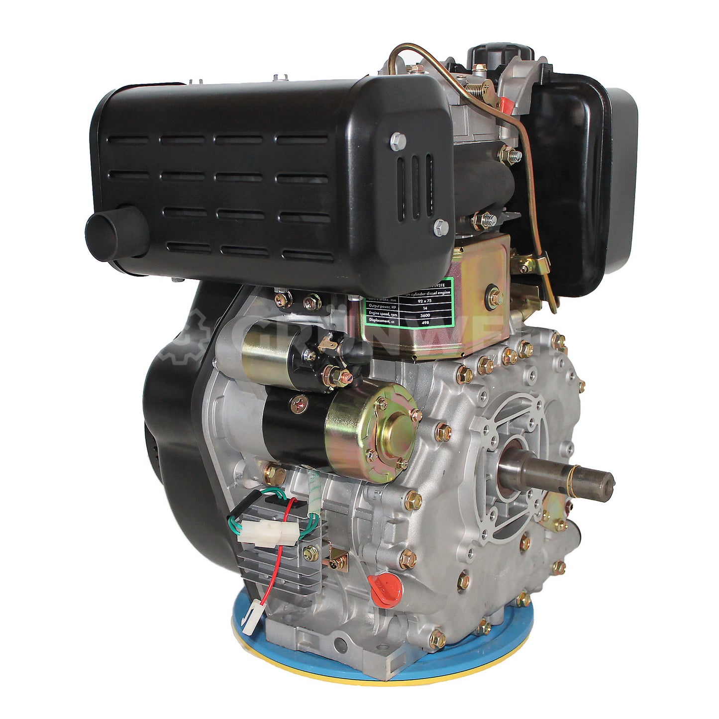 Dieselmotor Grünwelt GW192FE mit Ölbadluftfilter