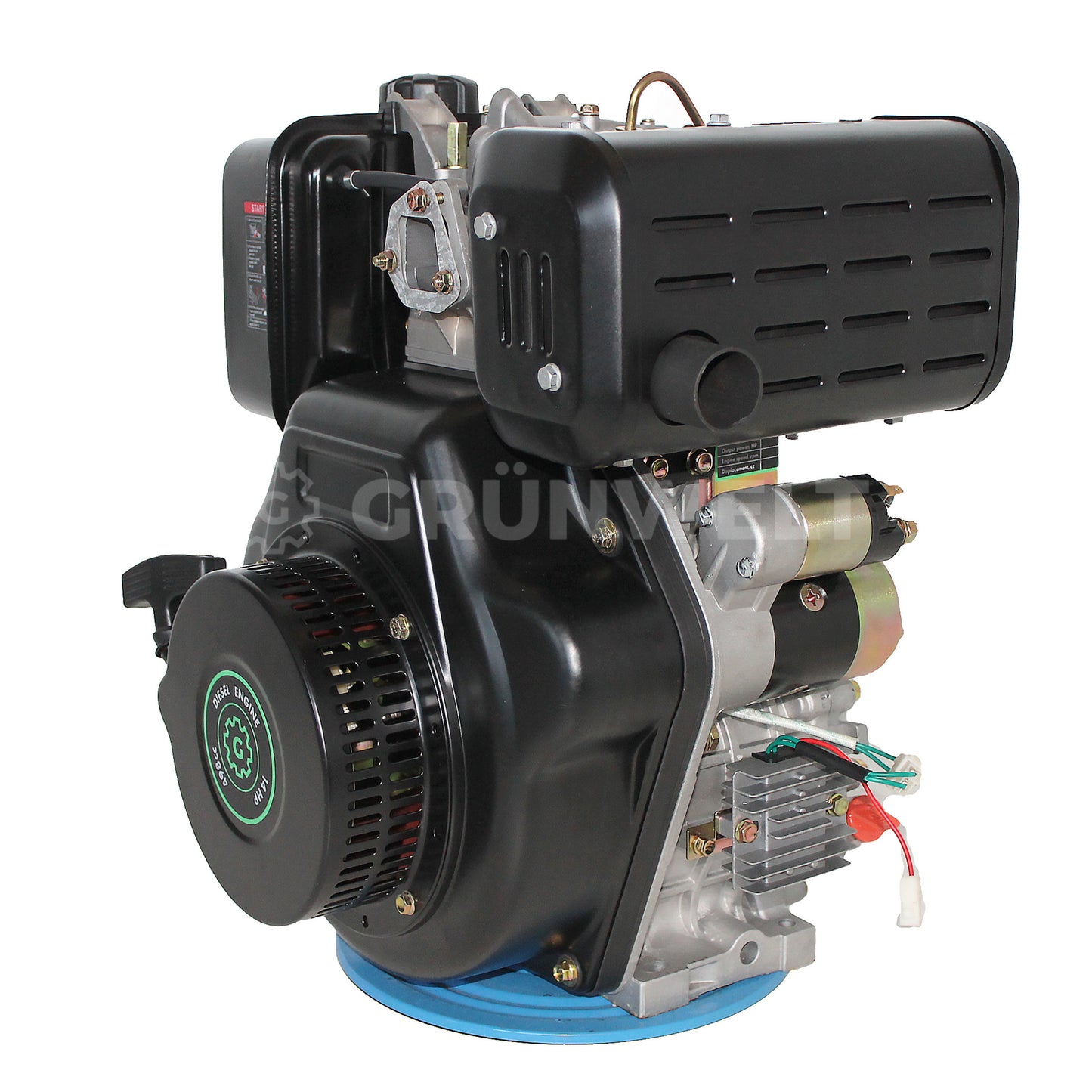 Dieselmotor Grünwelt GW192FE mit Ölbadluftfilter