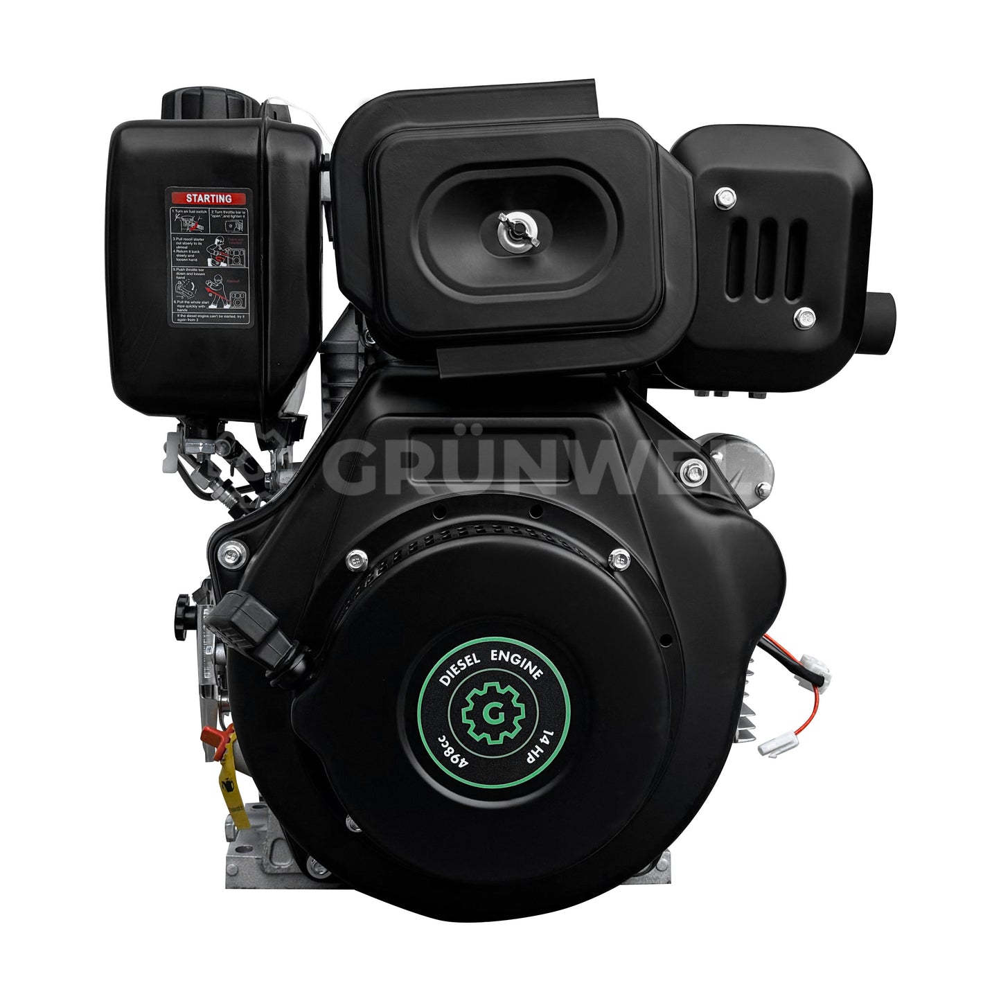 Dieselmotor Grünwelt GW192FE mit Papierluftfilter