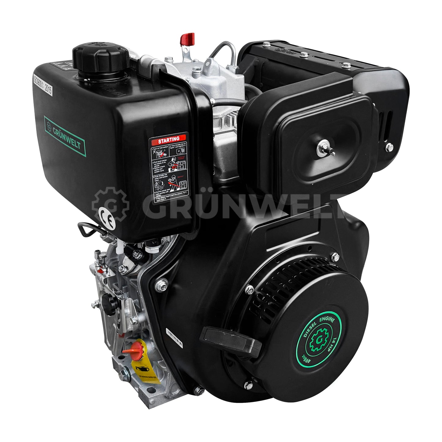 Dieselmotor Grünwelt GW192FE mit Papierluftfilter