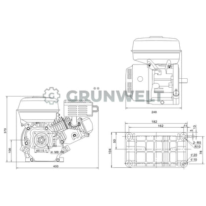 Benzinmotor Grünwelt GW210-S