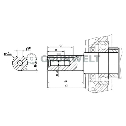 Benzinmotor Grünwelt GW460E