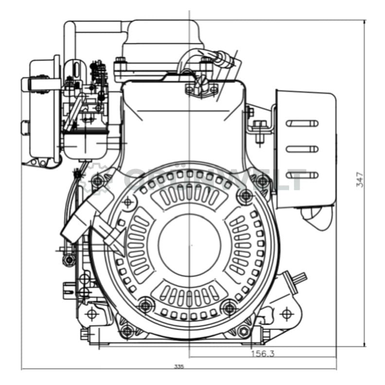 Benzinmotor Loncin LC165F-3H