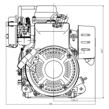 Benzinmotor Loncin LC165F-3H