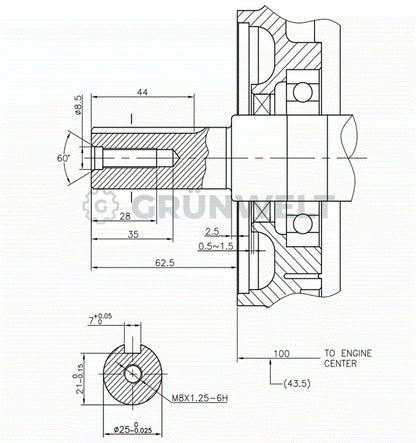 Benzinmotor Loncin LC192FD