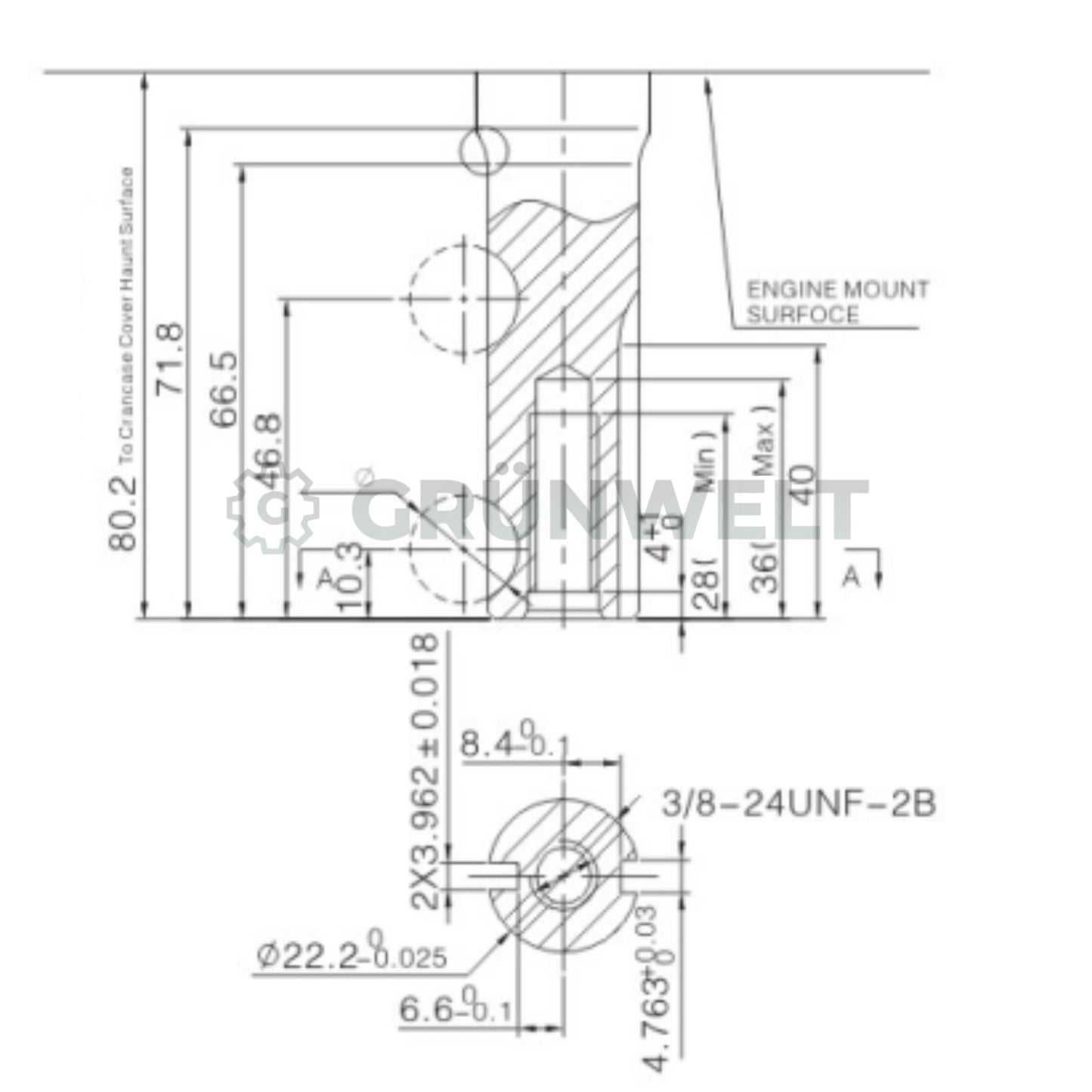 Benzinmotor Loncin LC1P70FC