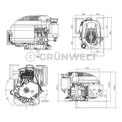 Benzinmotor Loncin LC1P70FC