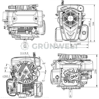 Benzinmotor Loncin LC1P75F